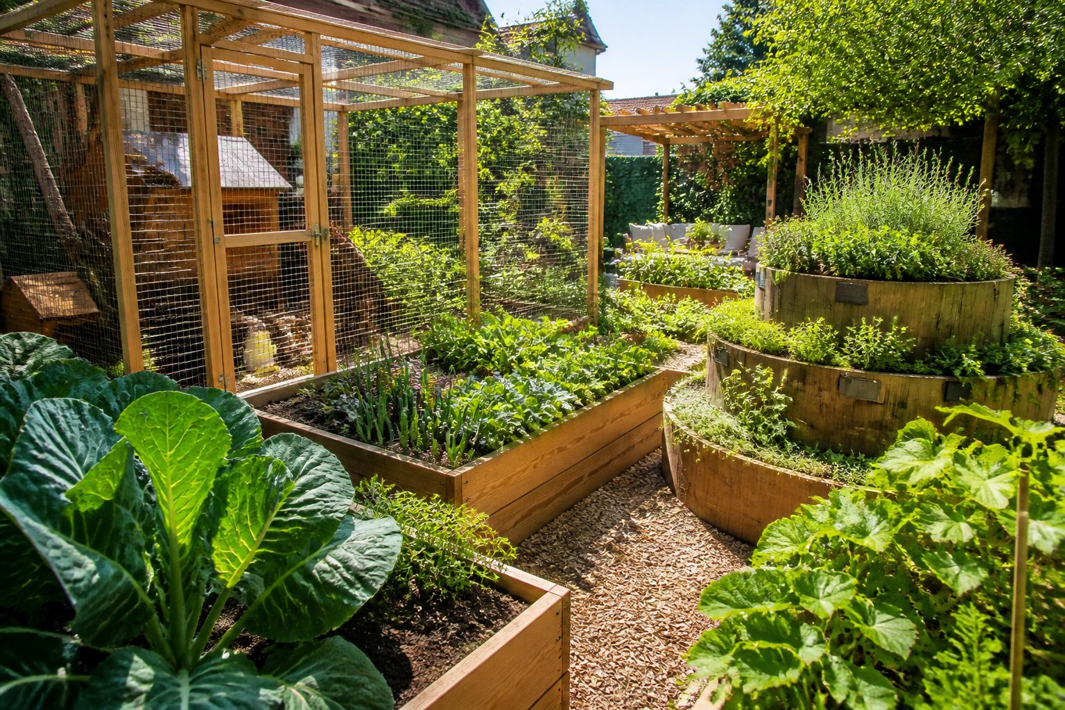 Moestuin en volière Haarlem